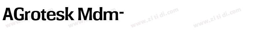 AGrotesk Mdm字体转换